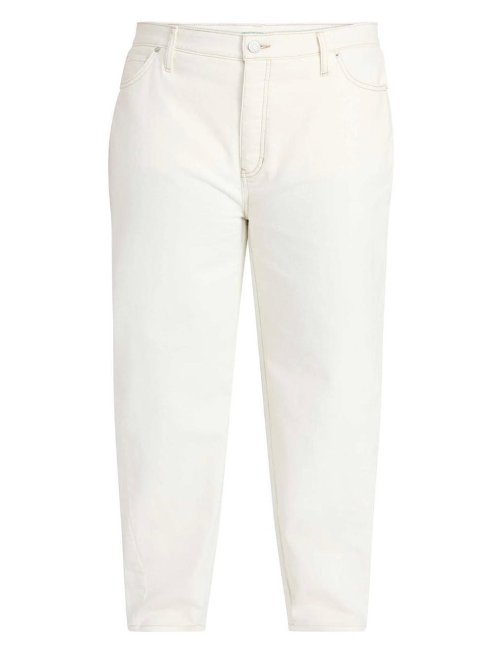 Terra & Sky High Rise Barrel Jeans 16W White Gianna Wash NWT